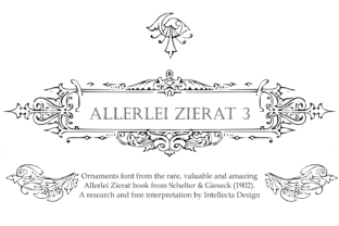 Allerlei Zierat 3: Ornamental Typography for Modern Design