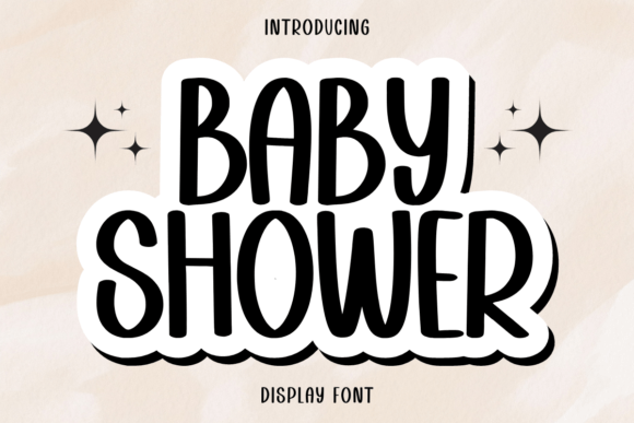 Baby Shower: A Playful & Elegant Display Font for Modern Design