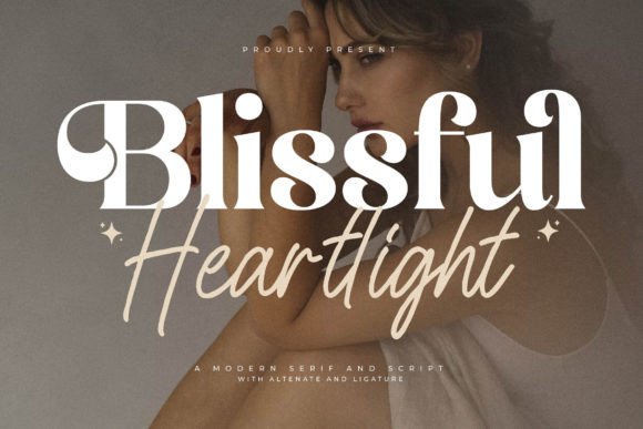 Blissful Heartlight: Elevate Your Design with Elegant Typography