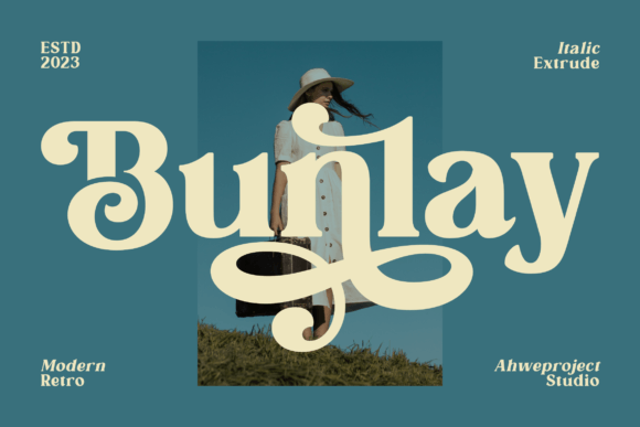Bunlay: The Playful Serif Font for Vintage Branding