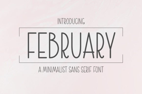 February Font: A Minimalist Touch for Modern Design