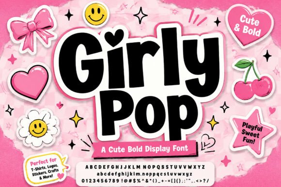 Girly Pop: A Y2K Font for Bold Visual Impact