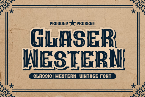 Glaser Western: A Bold Slab Serif for Modern Design