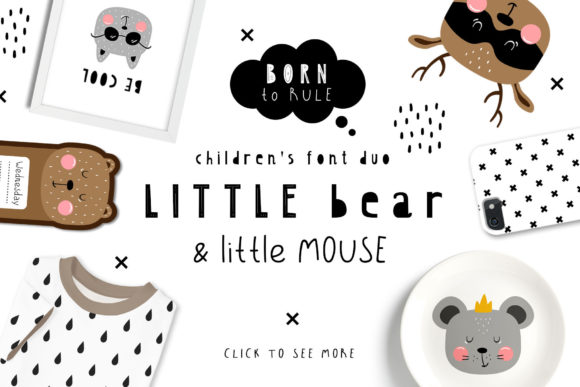 Little Bear & Little Mouse Duo: A Font Pairing for Playful Design