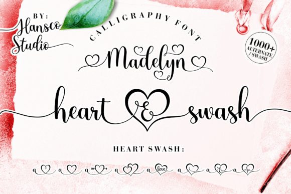 Madelyn Heart: A Modern Script Font for Elegant Branding
