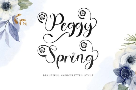 Peggy Spring: A Handwritten Font for Modern Design