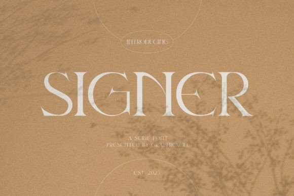 Signer: An Elegant Serif Typeface for Modern Design