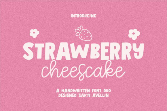 Strawberry Cheesecake: A Sweet Font Duo for Modern Design